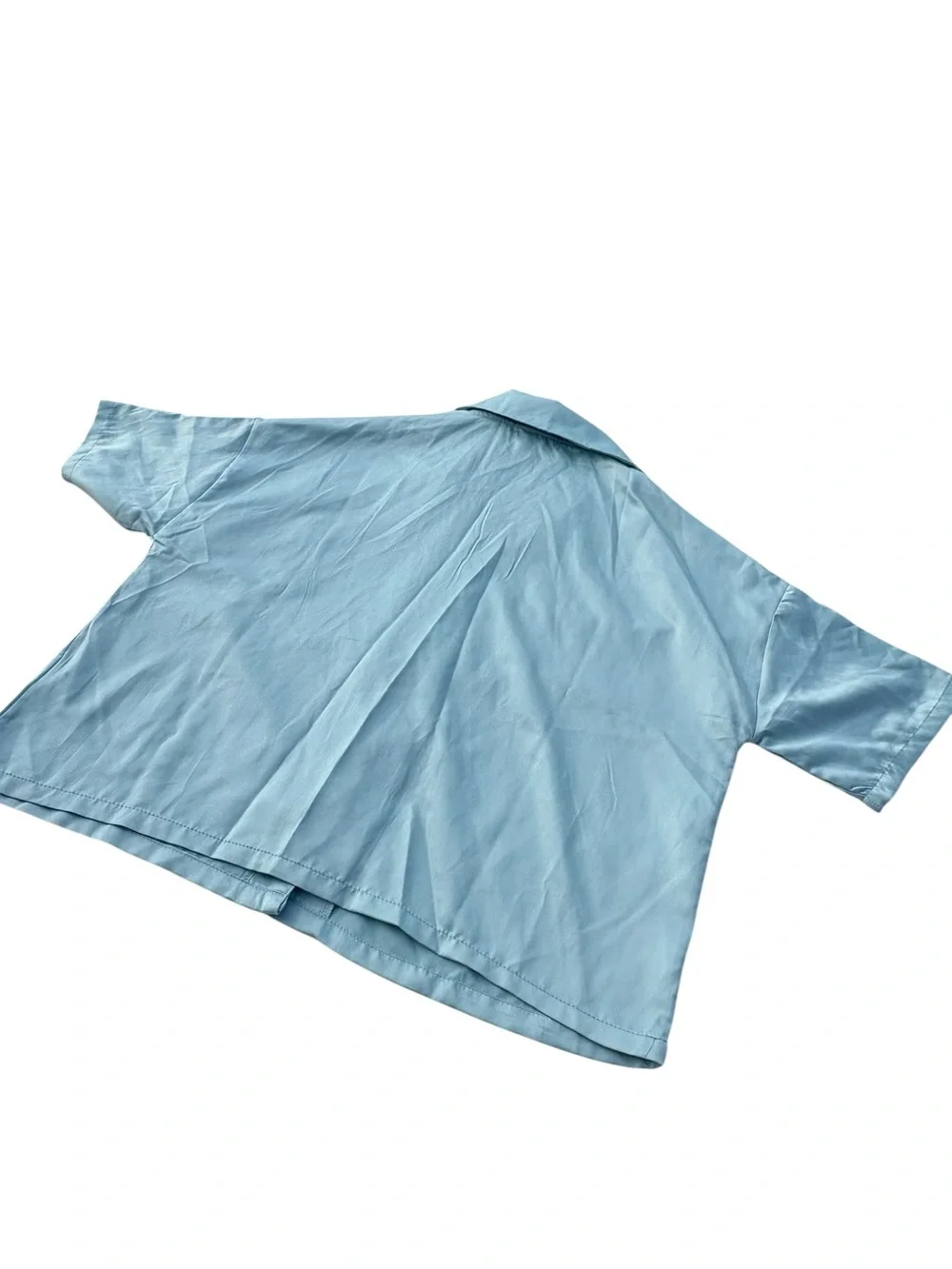 House of Harlow 1960 Sleepwear Large Blue Green Satin Pajama Set NWOT